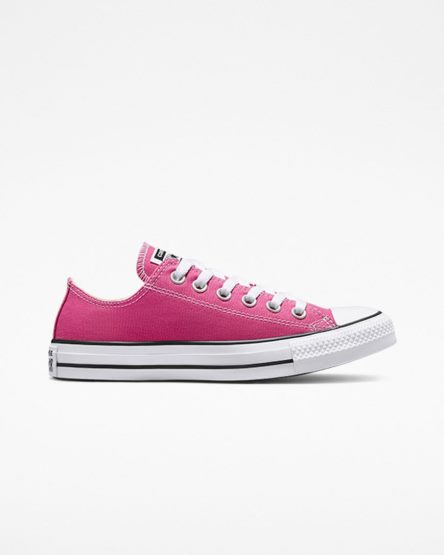 Tenis Converse Chuck Taylor All Star Seasonal Color Cano Baixo Feminino Fucsia Branco Pretas | PT R04198T